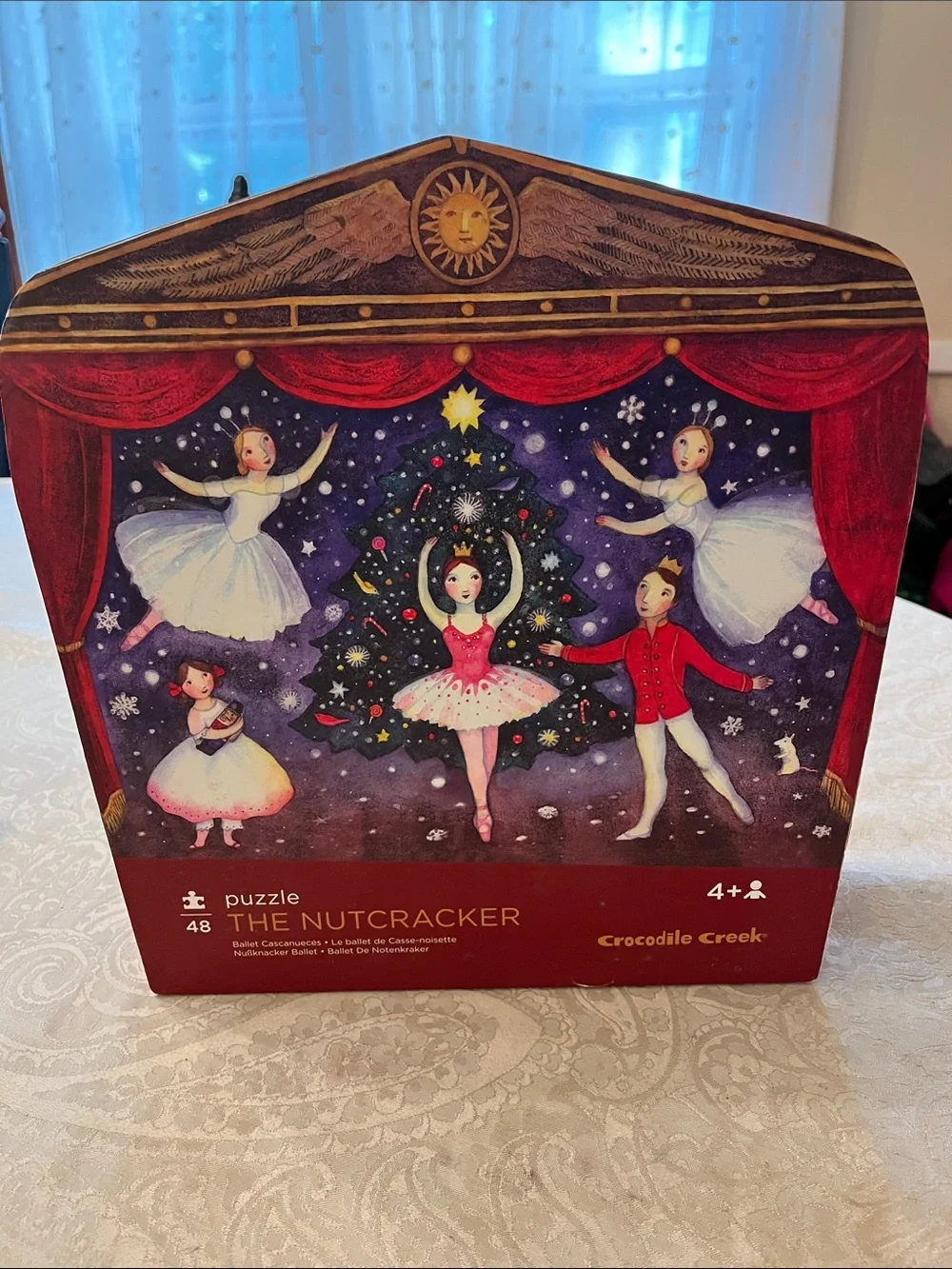 Crocodile Creek The Nutcracker 48-Piece Kids Puzzle - Red & Purple